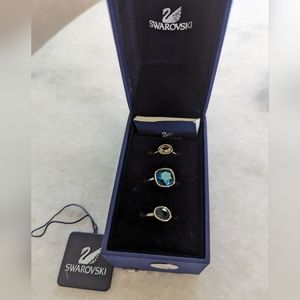 Vintage Swarovski Stack Ring Set